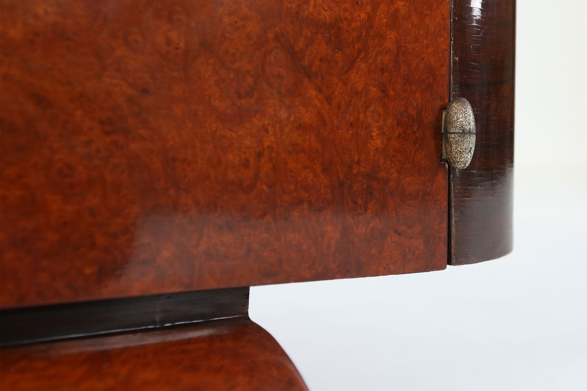 Art Deco Dressing Mirror by De Coene in Walnut Veneer, Belgium 1930sthumbnail